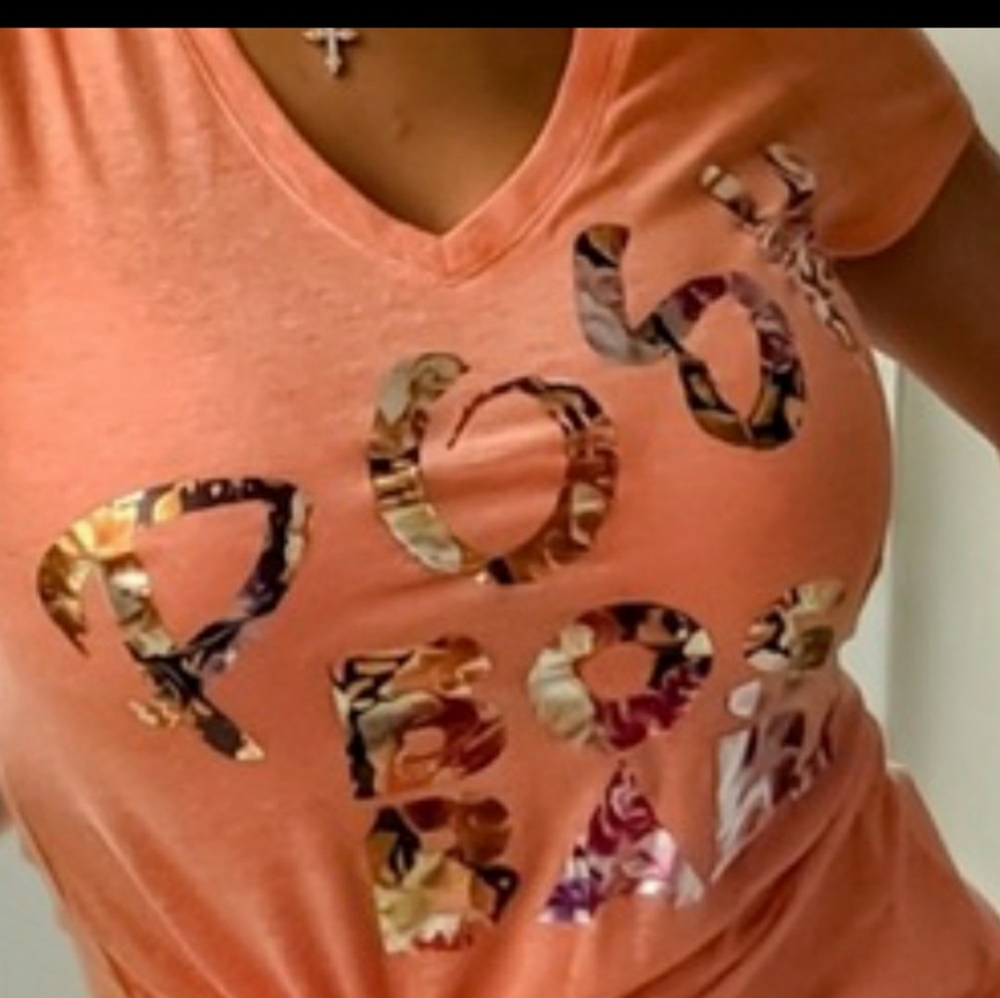 "Posh Boss Babe" Metallic Floral T-Shirt